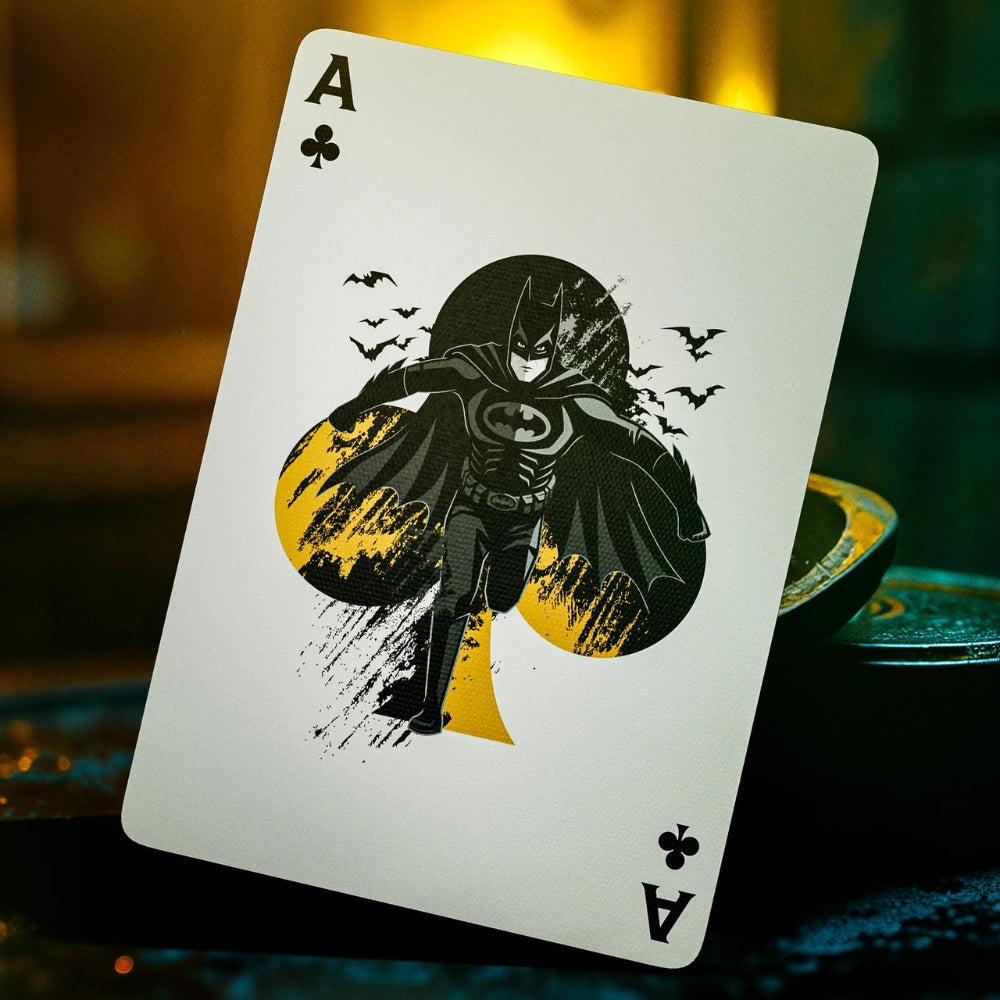Ace of clubs from a set of batman playing cards.
