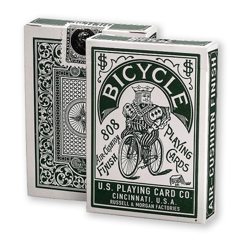 Bicycle Autobike Green Playing Cards
