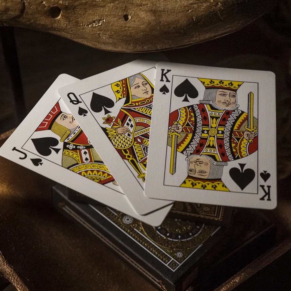 Tycoon Black Playing Cards