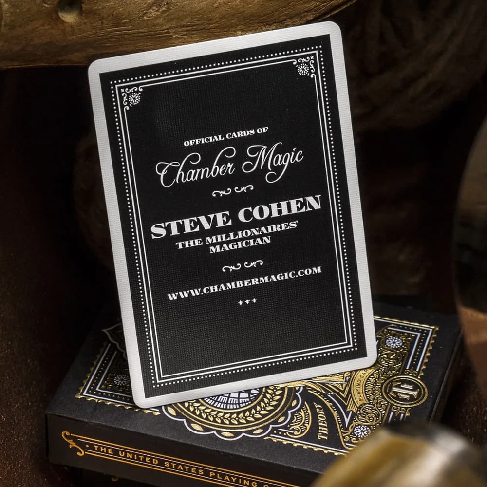 Tycoon Black Playing Cards