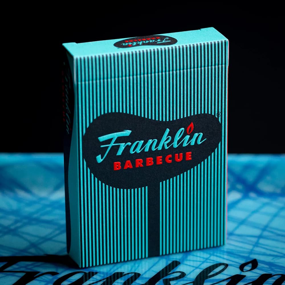 Franklin BBQ Retro Black Playing Cards