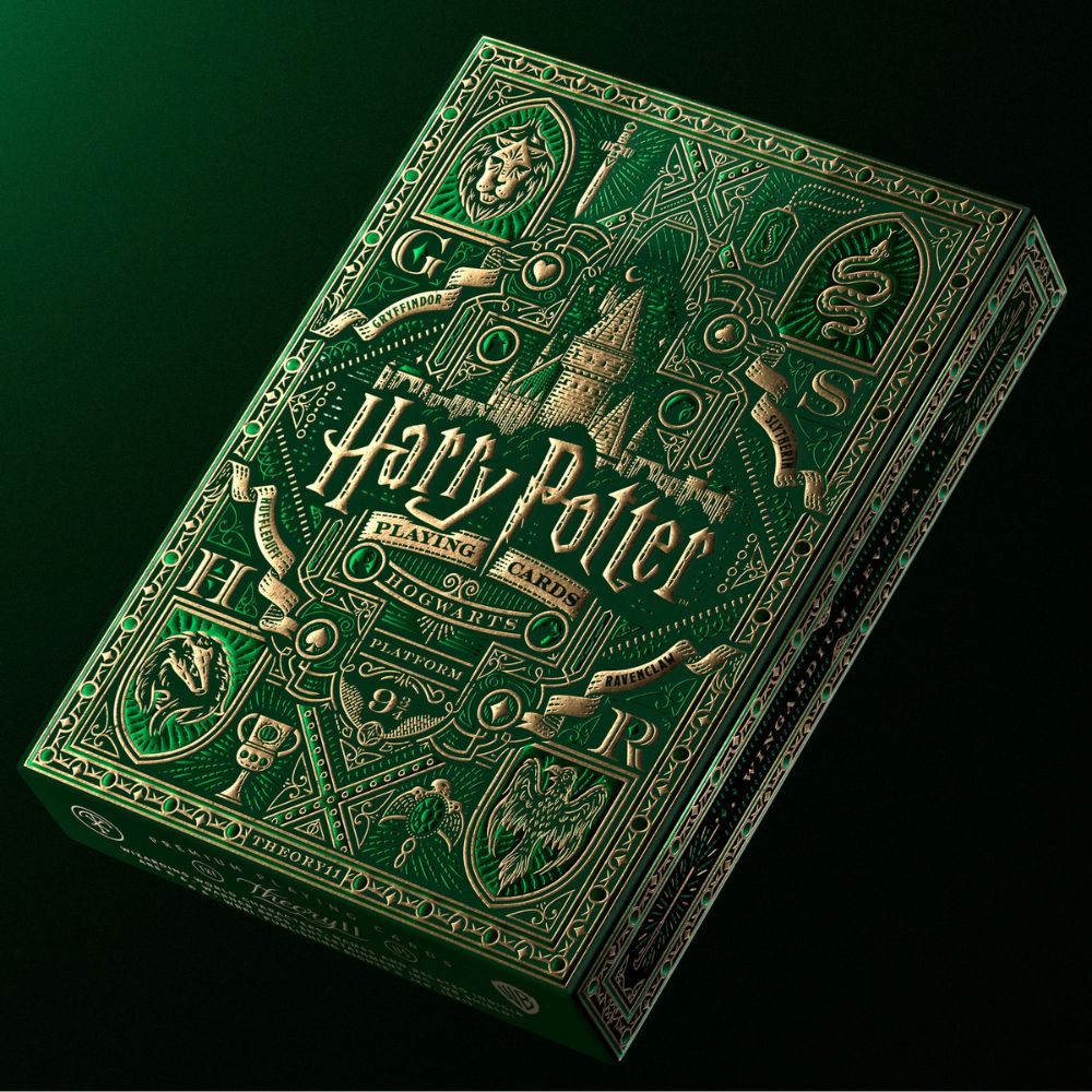 Harry potter playing cards - Slytherin deck box