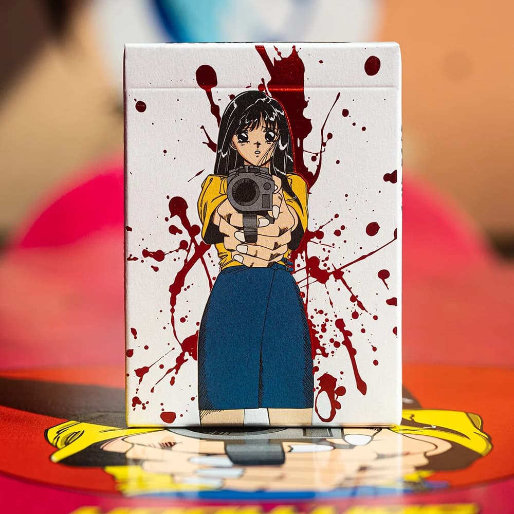 Hook-Ups Barrel of a Gun Blood Splatter Foil Playing Cards