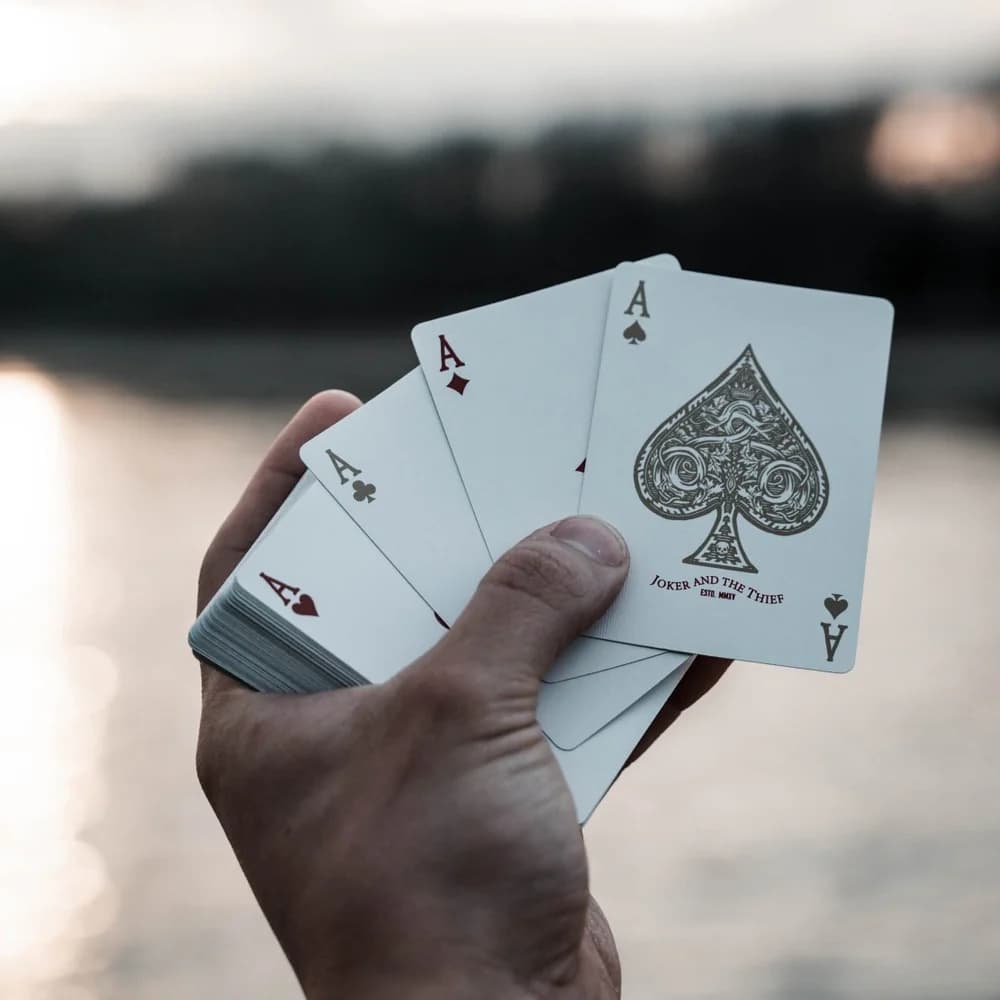 Joker and the Thief Playing Cards (White Gold Edition)