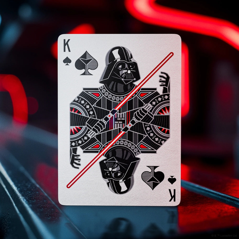 King of spades taken from a deck of star wars playing cards, featuring Darth Vader