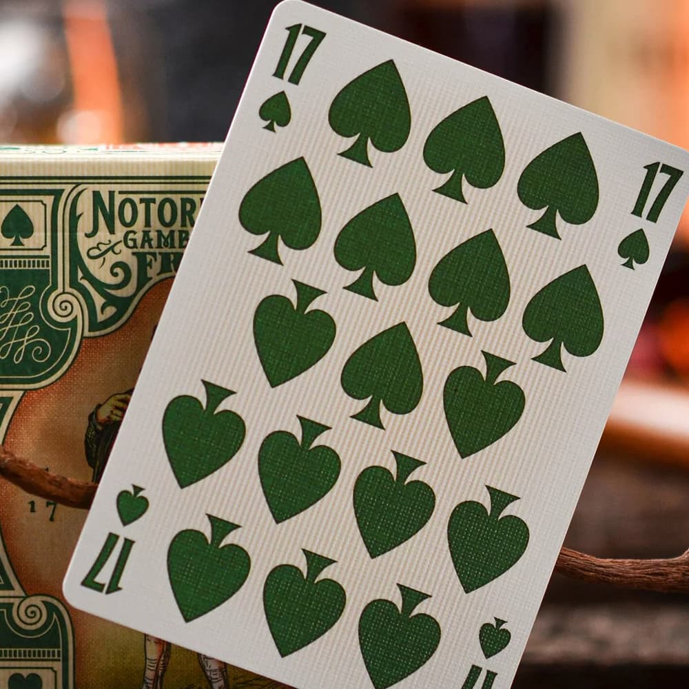 Notorious Gambling Frog (Green) Playing Cards
