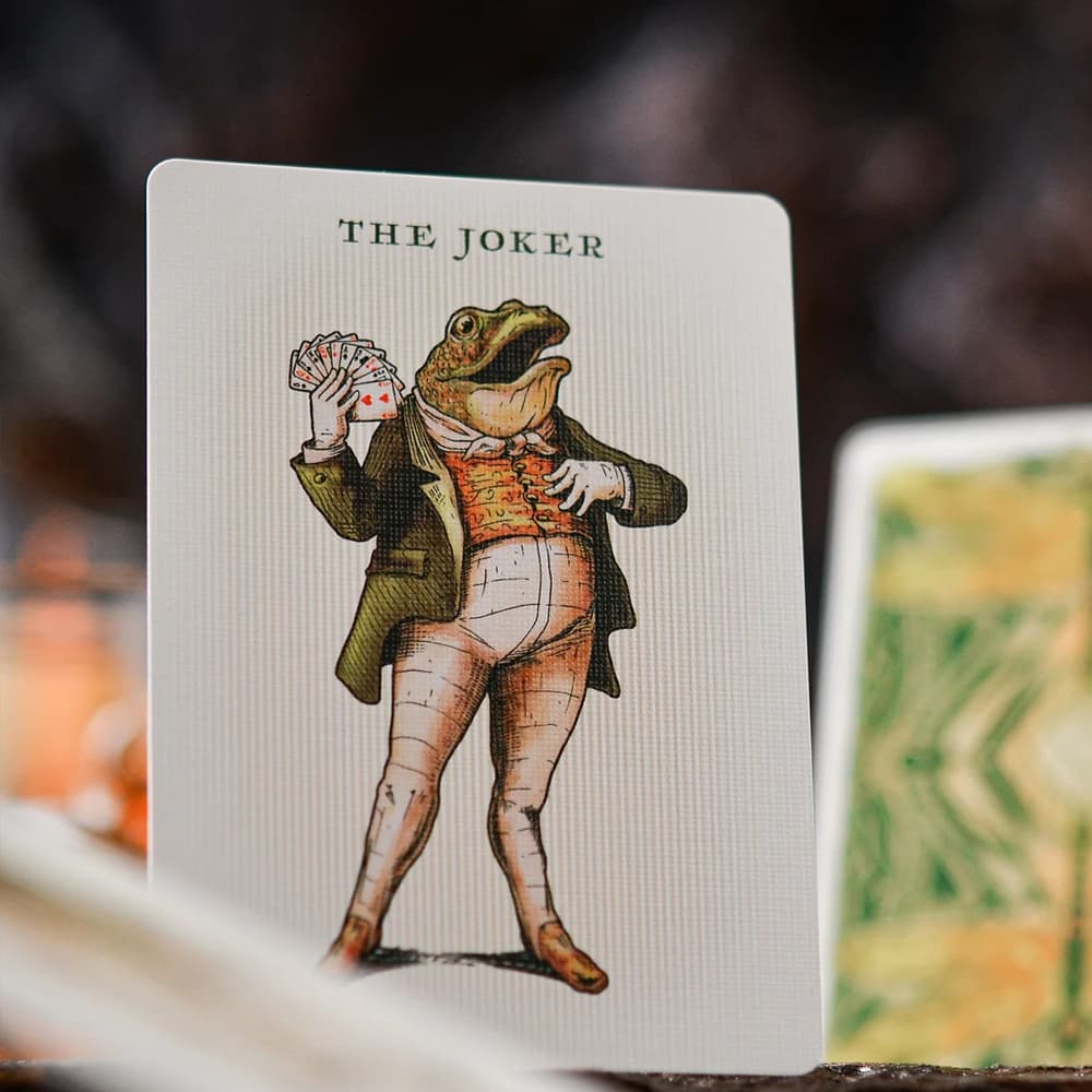 Notorious Gambling Frog (Green) Playing Cards