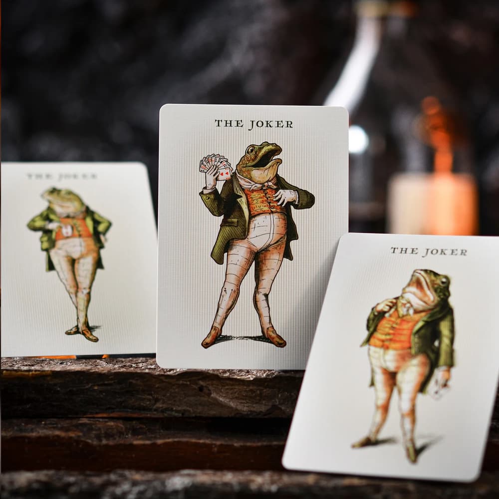 Notorious Gambling Frog (Green) Playing Cards