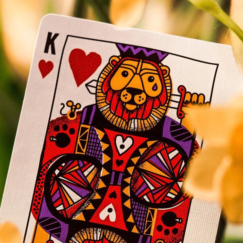 King of hearts from the animal kingdom playing cards deck