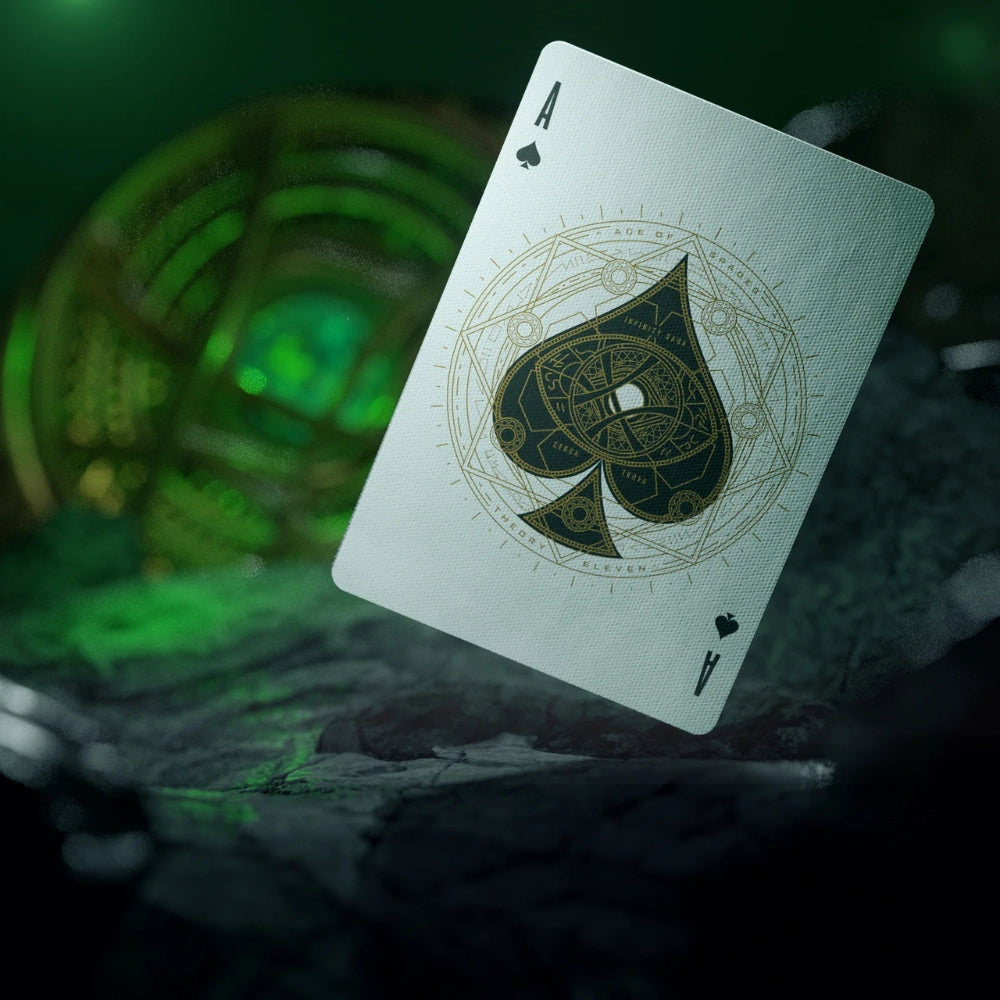 Ace of spades playing card, the card is avengers themed
