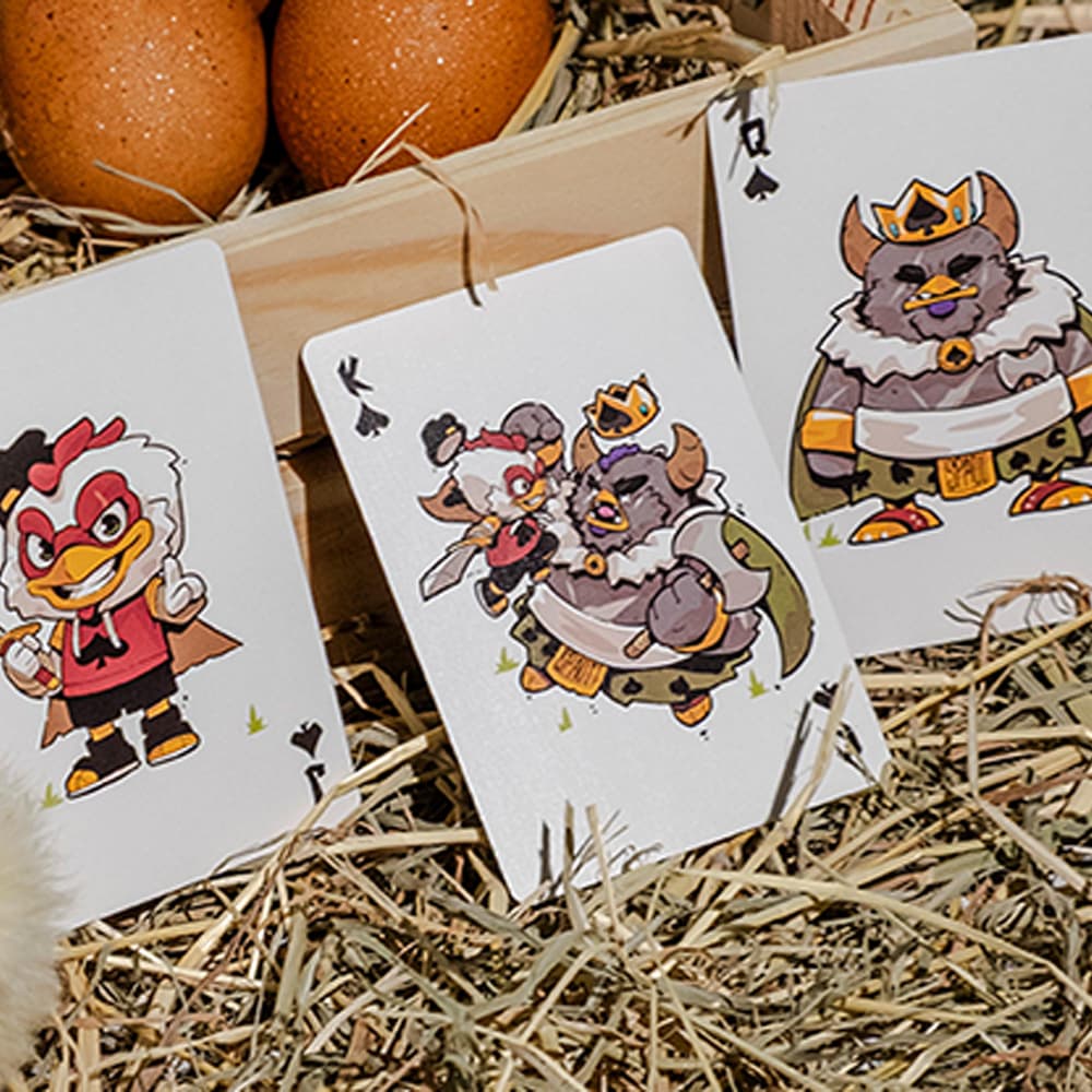 Chkns & Crowns Playing Cards