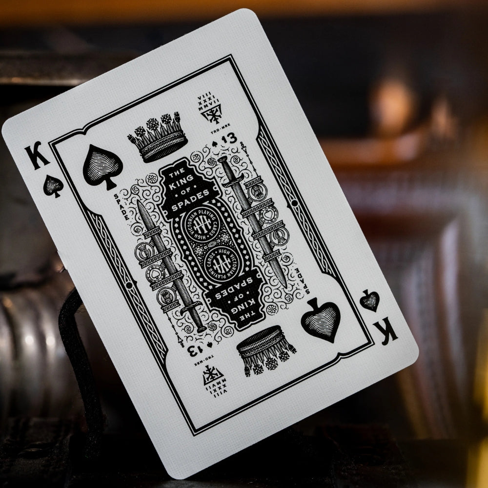 King of spades from a deck of high victorian playing cards