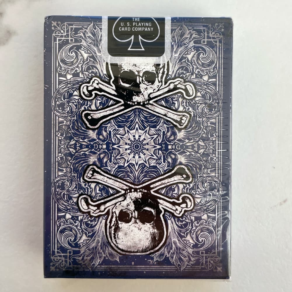 Karnival Death Heads Playing Cards (Blue