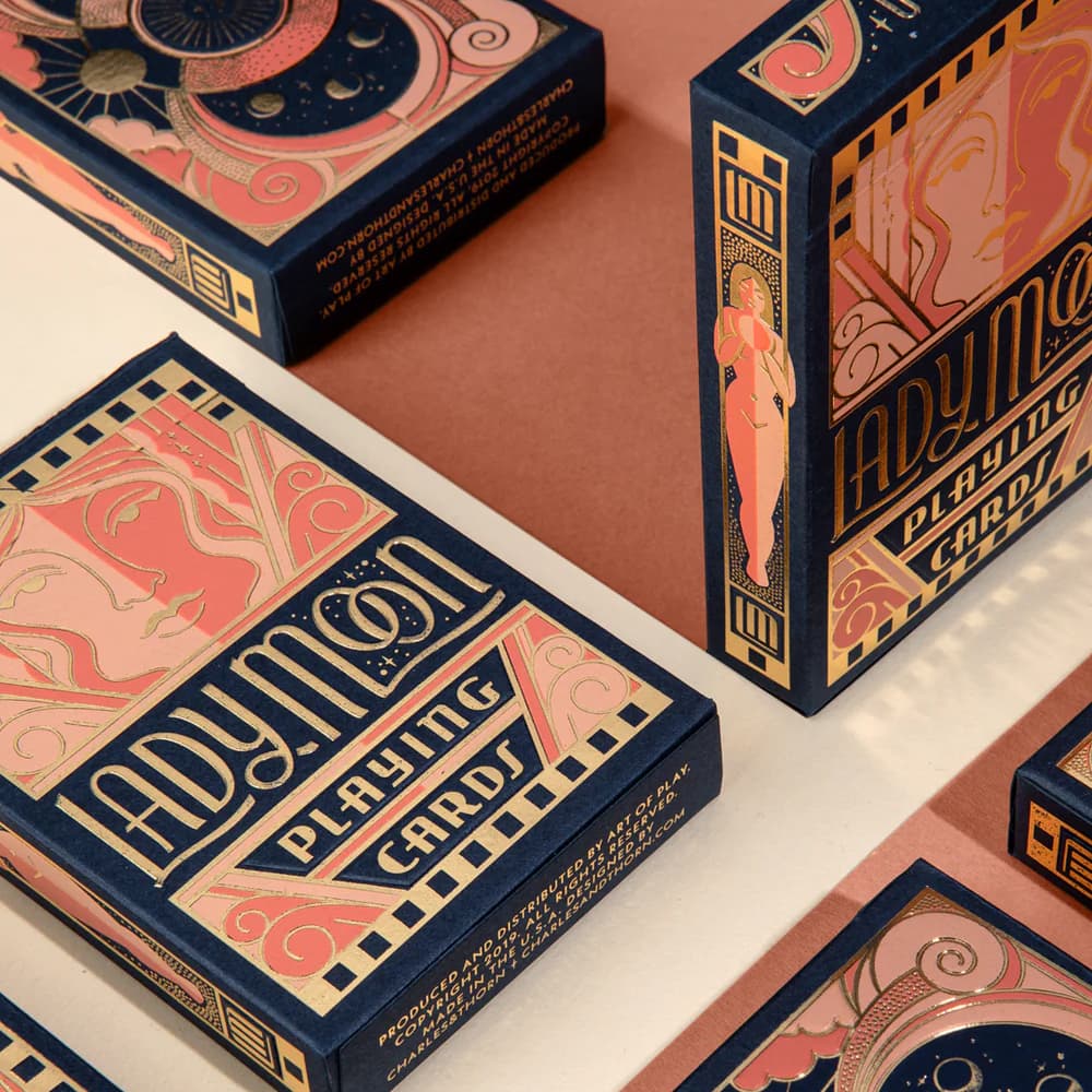 Lady Moon Playing Cards