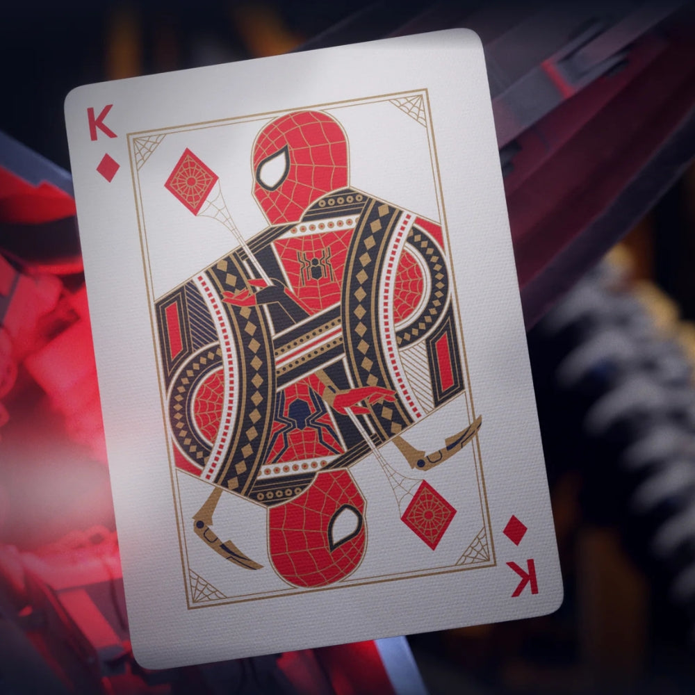 king of diamonds card from the spiderman deck of playing cards (theory11)
