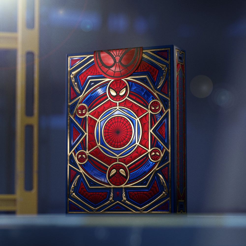 Spiderman playing cards - shot of single deck box