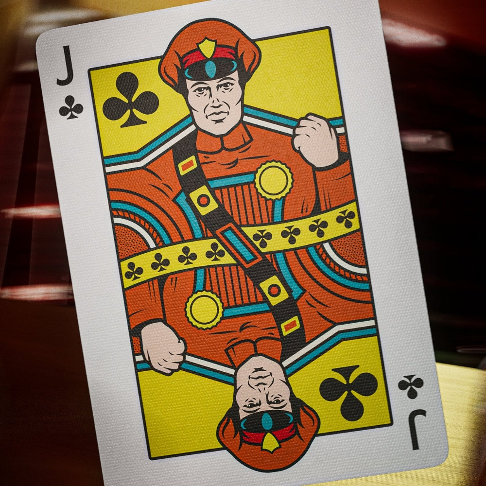Jack of clubs, taken from a deck of superman playing cards