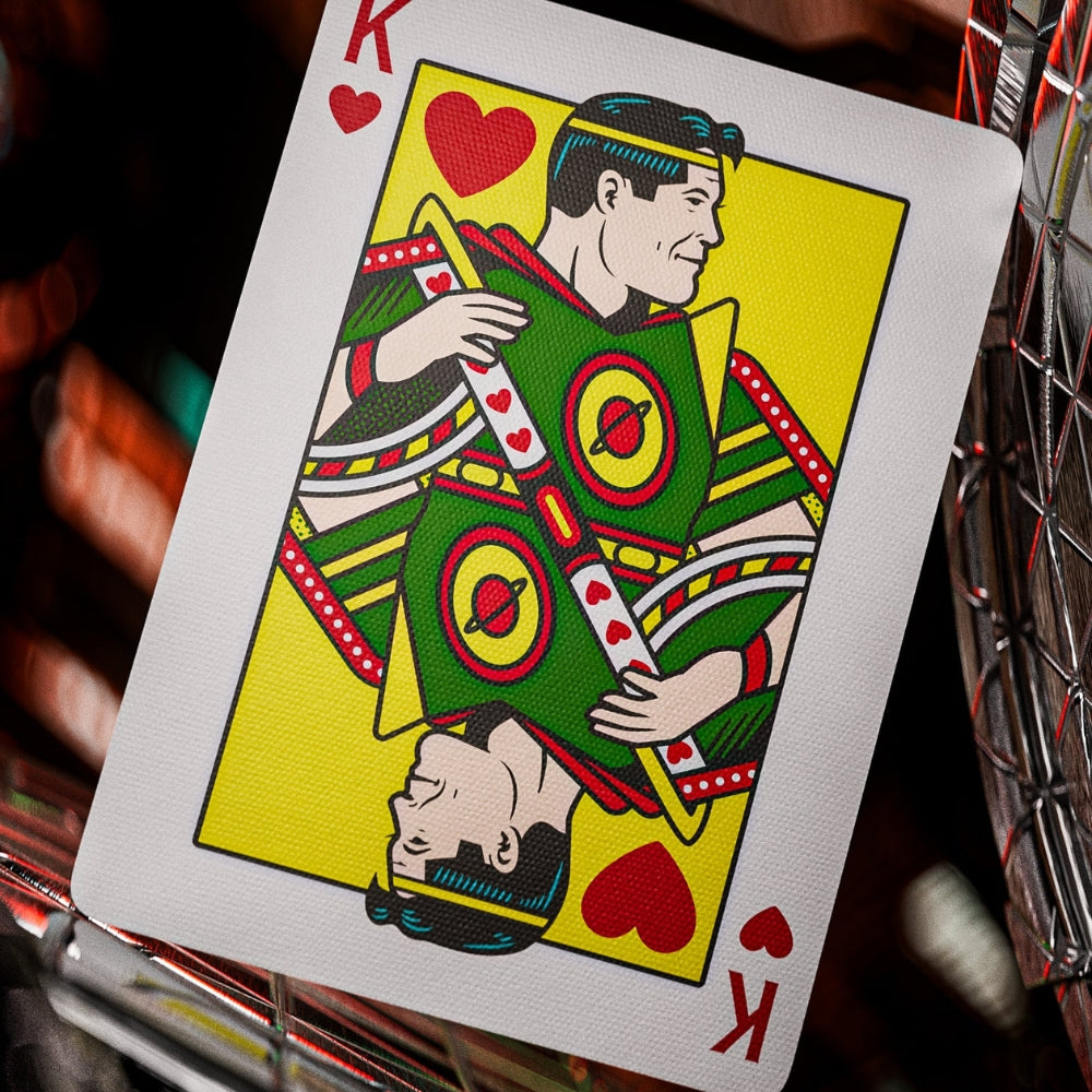King of hearts playing cards, from a set of superman playing cards