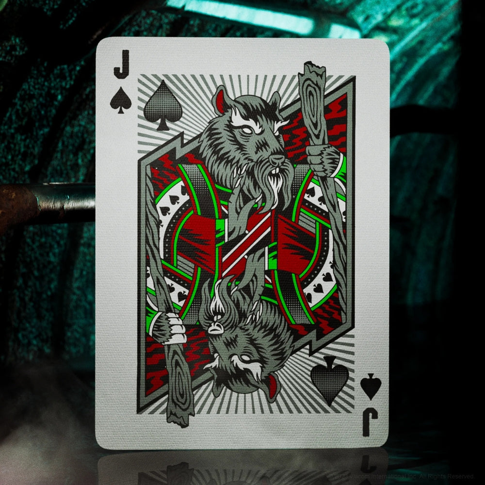 Jack of spades playing cards from a teenage mutant ninja turtles (TMNT) deck