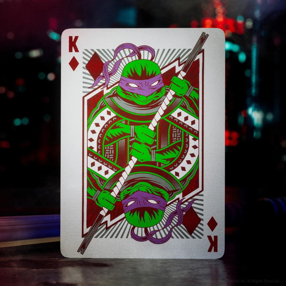 King of diamonds playing card, from a teenage mutant ninja turtles deck