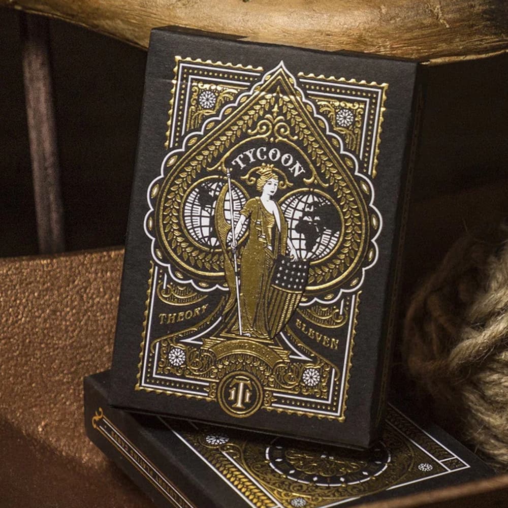 Tycoon Black Playing Cards
