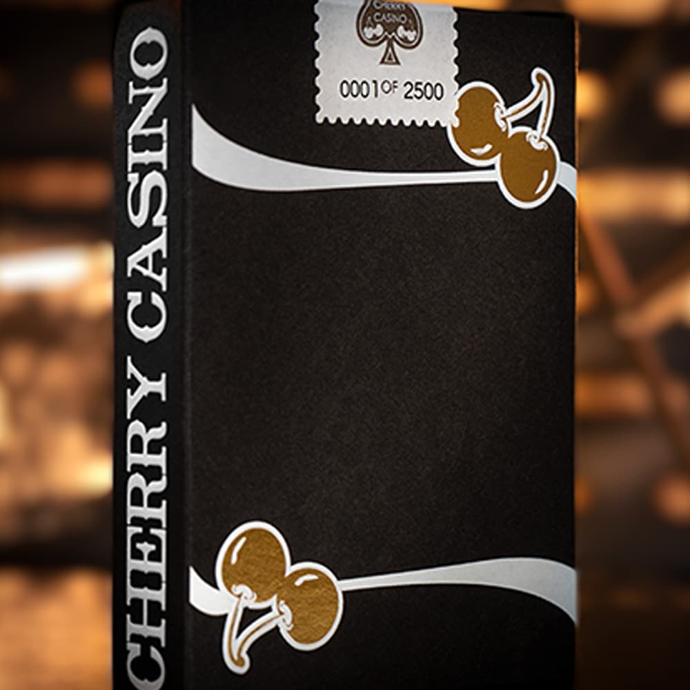 Cherry Casino Playing Cards (Monte Carlo Black and Gold) LTD Edition