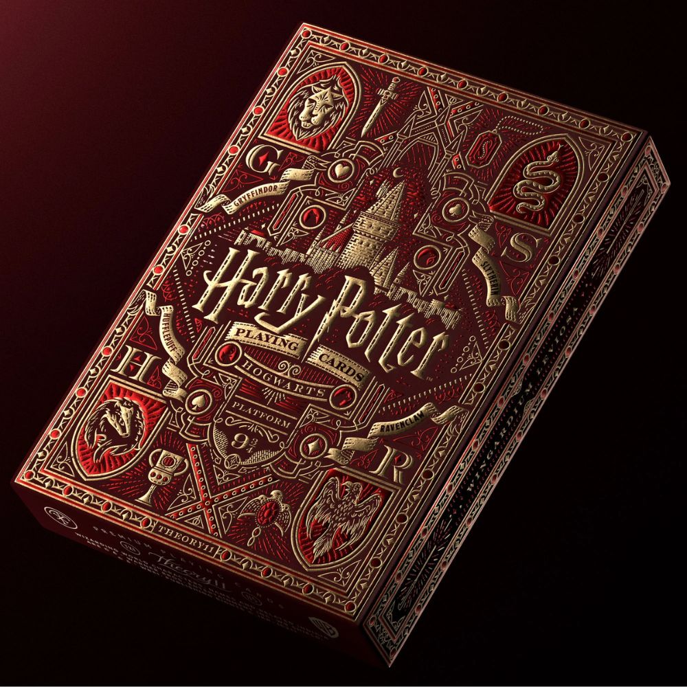 Harry potter playing cards - Gryffindor deck box