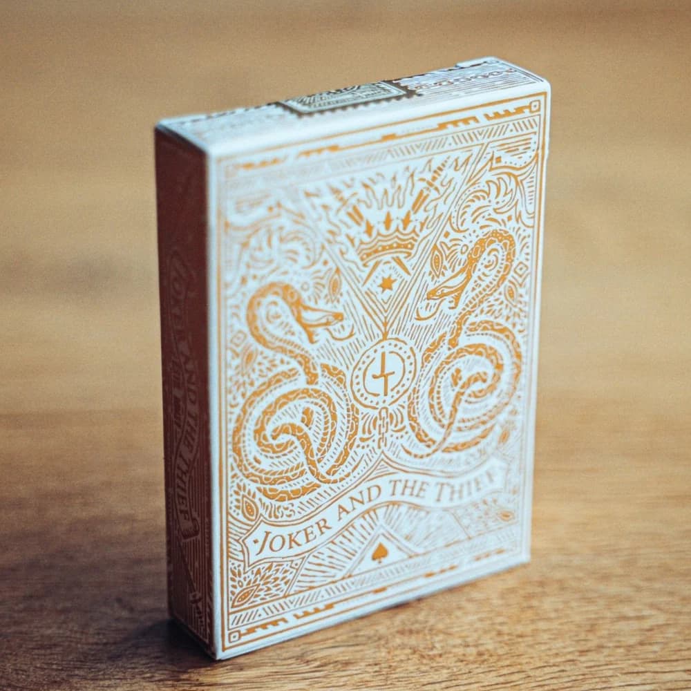 Joker and the Thief Playing Cards (White Gold Edition)