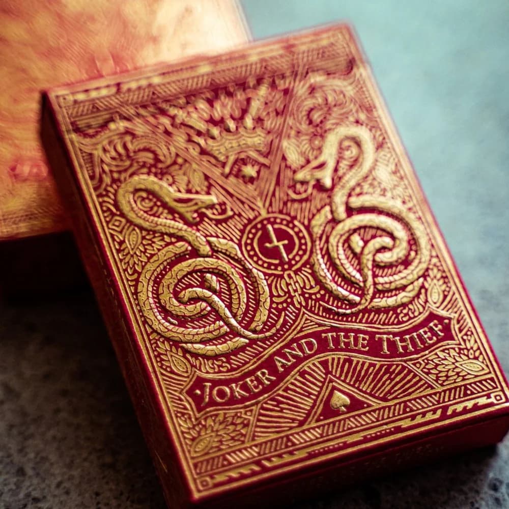 Joker and the Thief Blood Red Edition Playing Cards