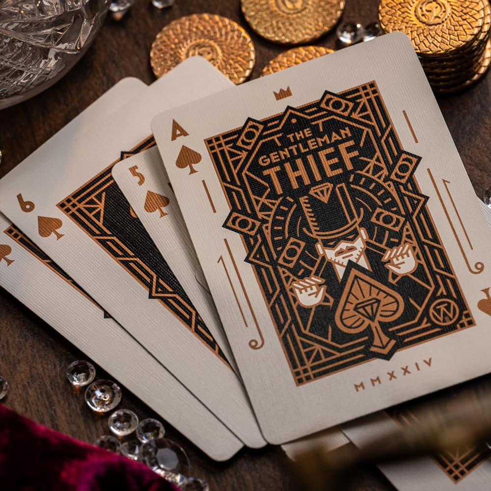 The Gentleman Thief Copper Playing Cards