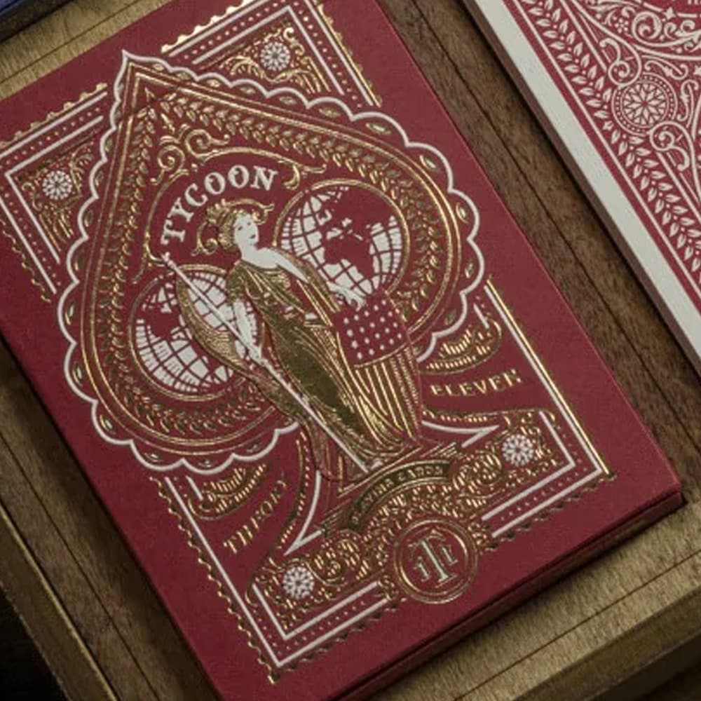 Tycoon Red Playing Cards
