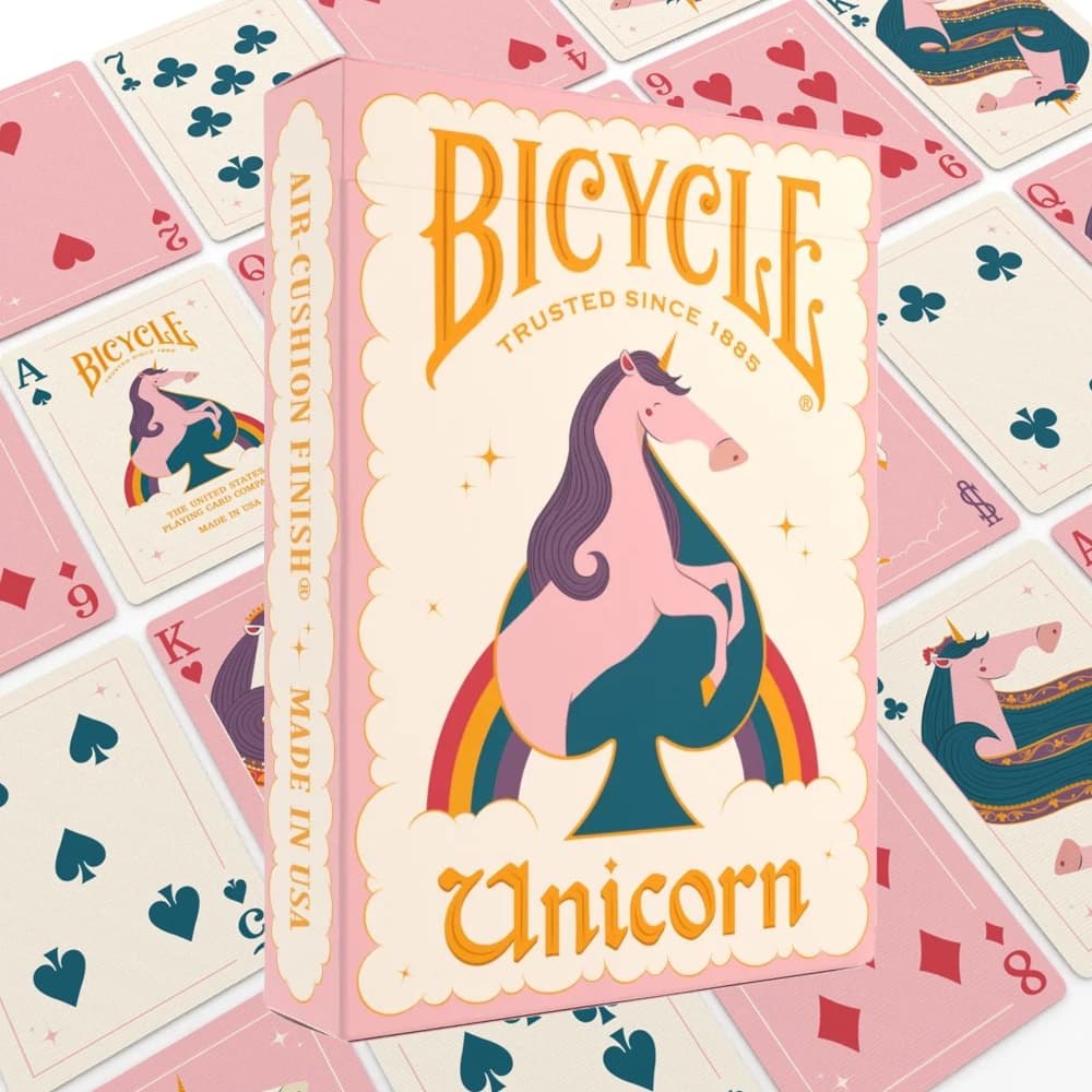 Pink Unicorn Playing Cards