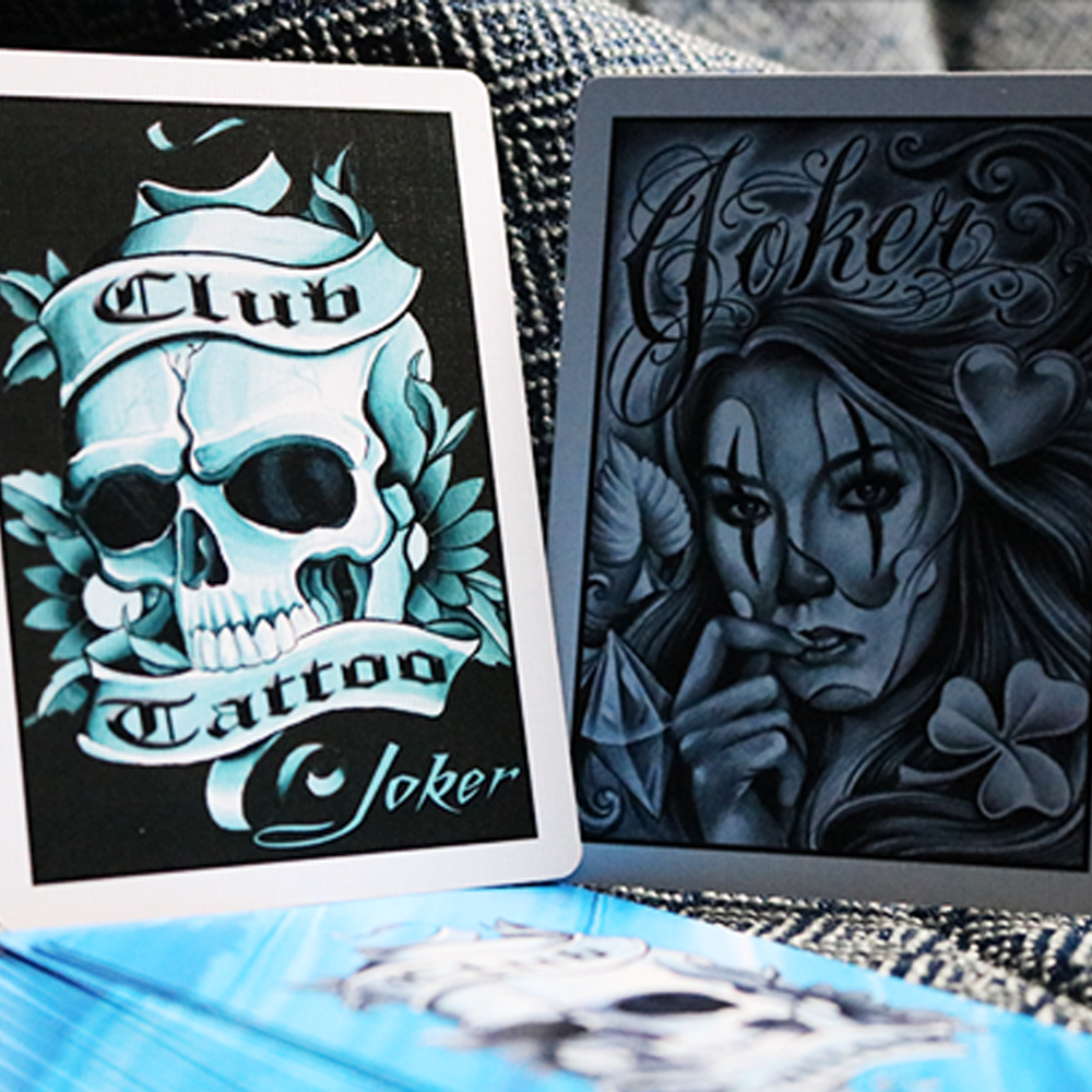 Club Tattoo Playing Cards (Blue)