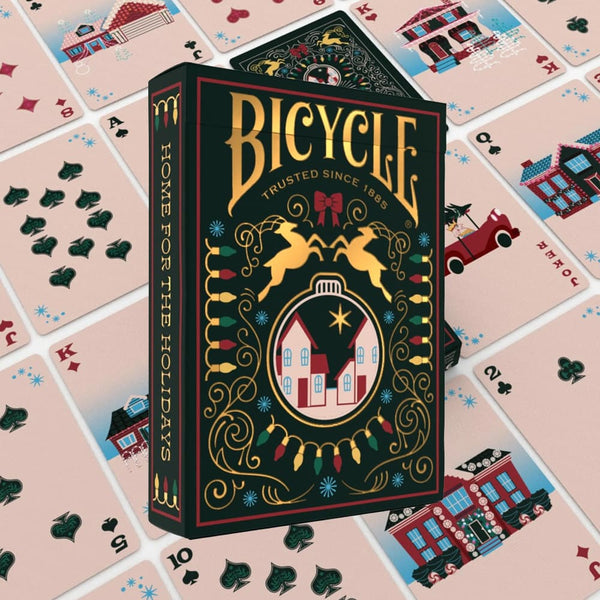 Home for the Holidays Playing Cards | Festive Bicycle Deck