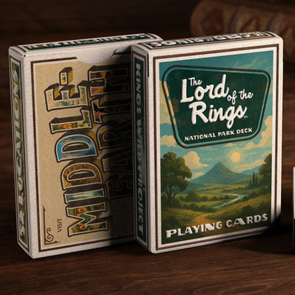 The Lord of the Rings Playing Cards (National Park Edition - Gilded)