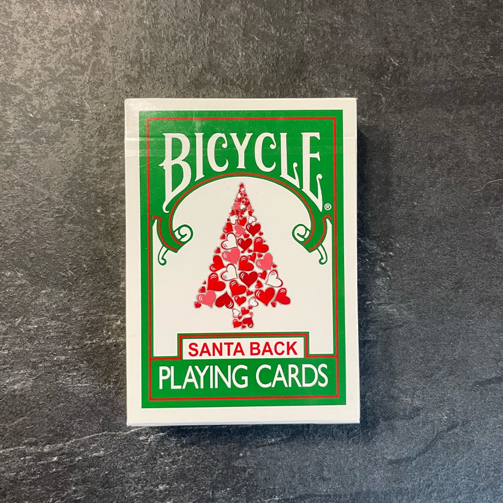 Santa Back Playing Cards (Green)