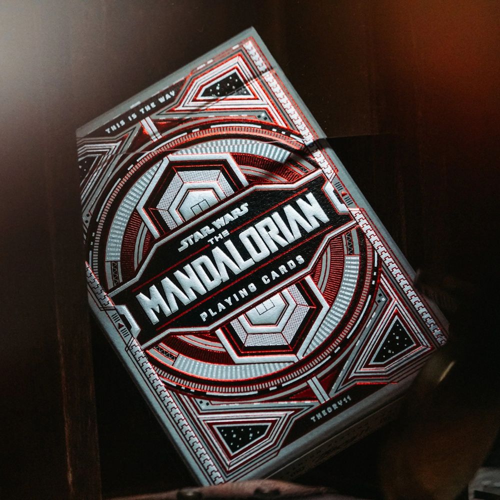 The mandalorian playing cards - single deck box close up